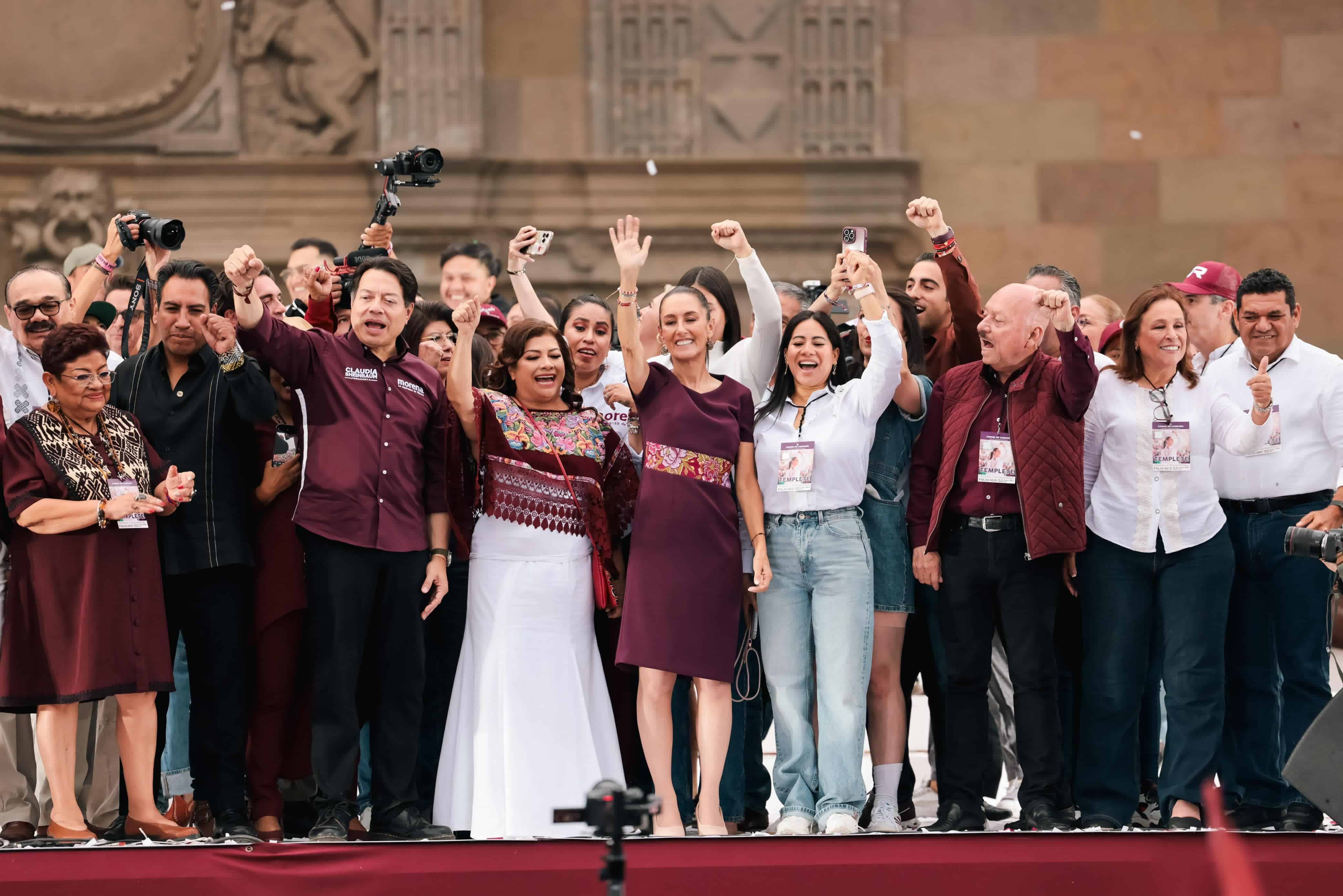 Cierre de campaña de Claudia Sheinbaum en el Zócalo Capitalino