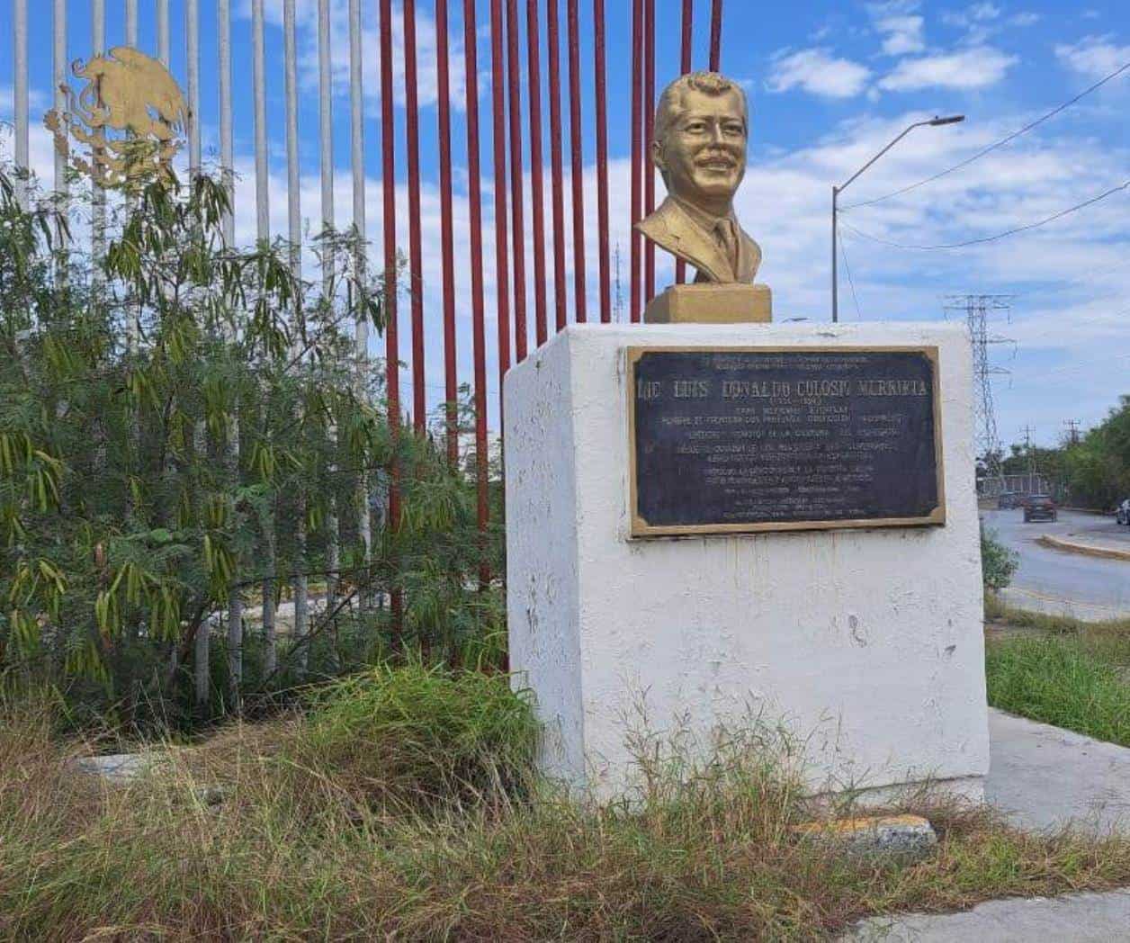 Olvidan monumento a Donaldo Colosio