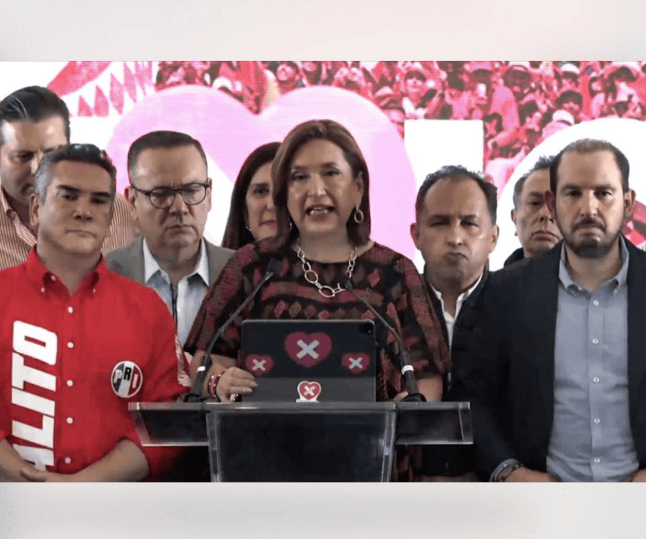 Xóchitl Gálvez anuncia impugnaciones, tras reconocer derrota