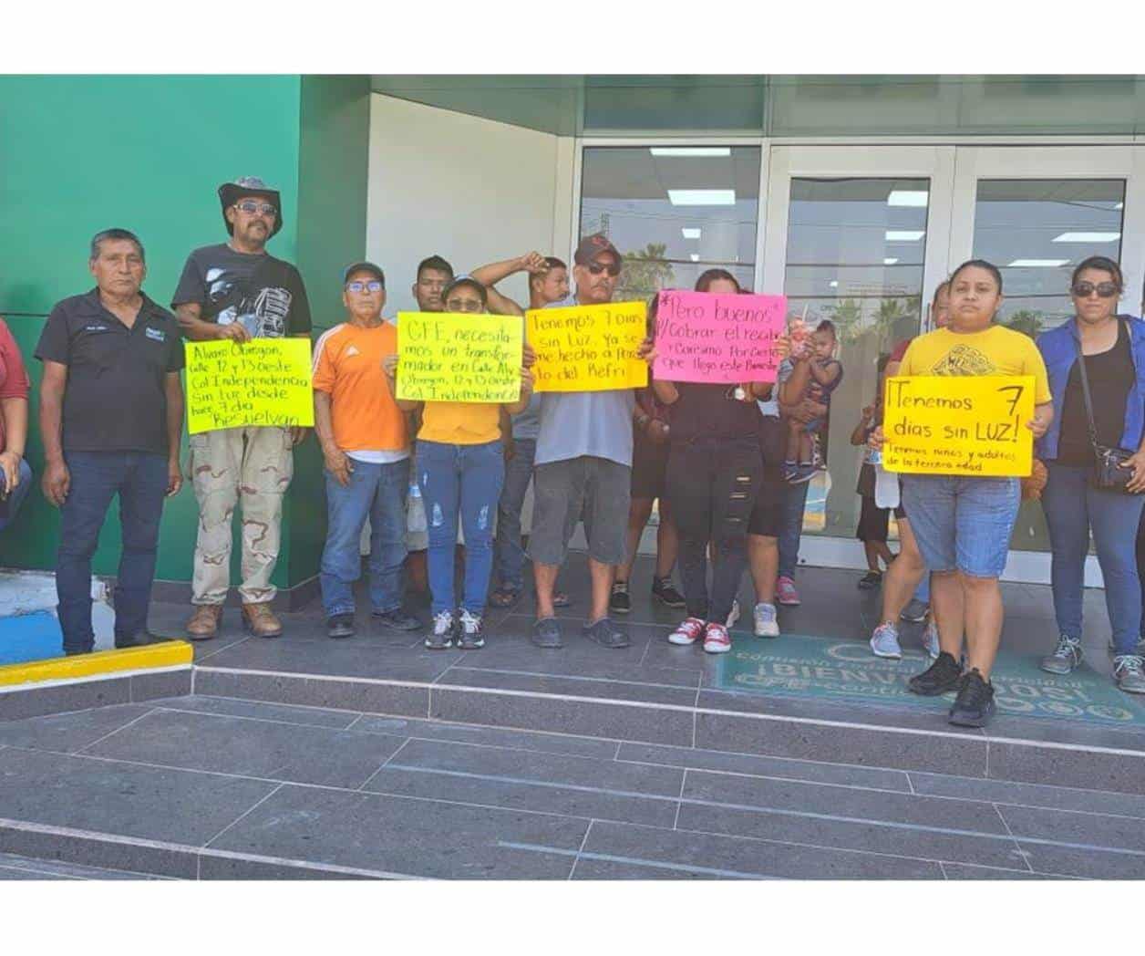 Claman vecinos reinstalaci&oacute;n de electricidad en Colonia Independencia de Reynosa