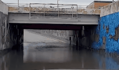 Reynosa | Las fuertes lluvias de esta madrugada han dejado varias vialidades inundadas