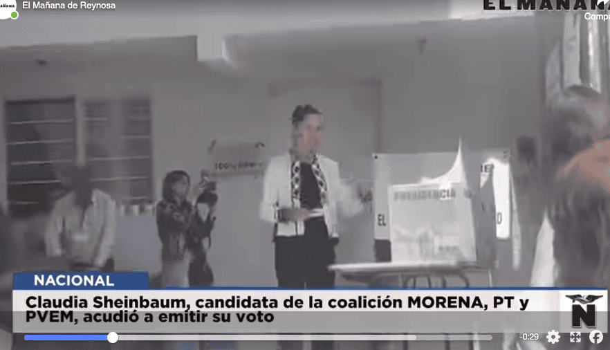 Elecciones 2024 | Claudia Sheinbaum, candidata de la coalición MORENA, PT, y PVEM, acudió a emitir su voto.