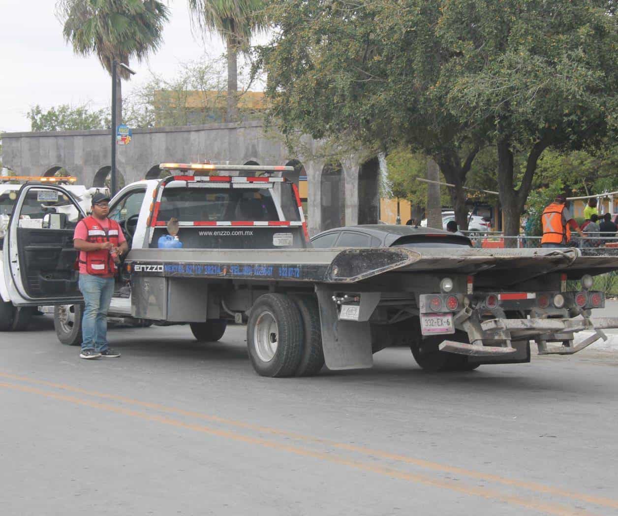 Reanudan Operativo Grúa en Reynosa