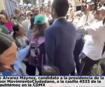 Elecciones 2024 | Así fue la llegada de Jorge Álvarez Máynez, candidato a la presidencia de la República por Movimiento Ciudadano, acude a votar