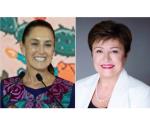 Claudia Sheinbaum habla con Kristalina Georgieva, jefa del FMI