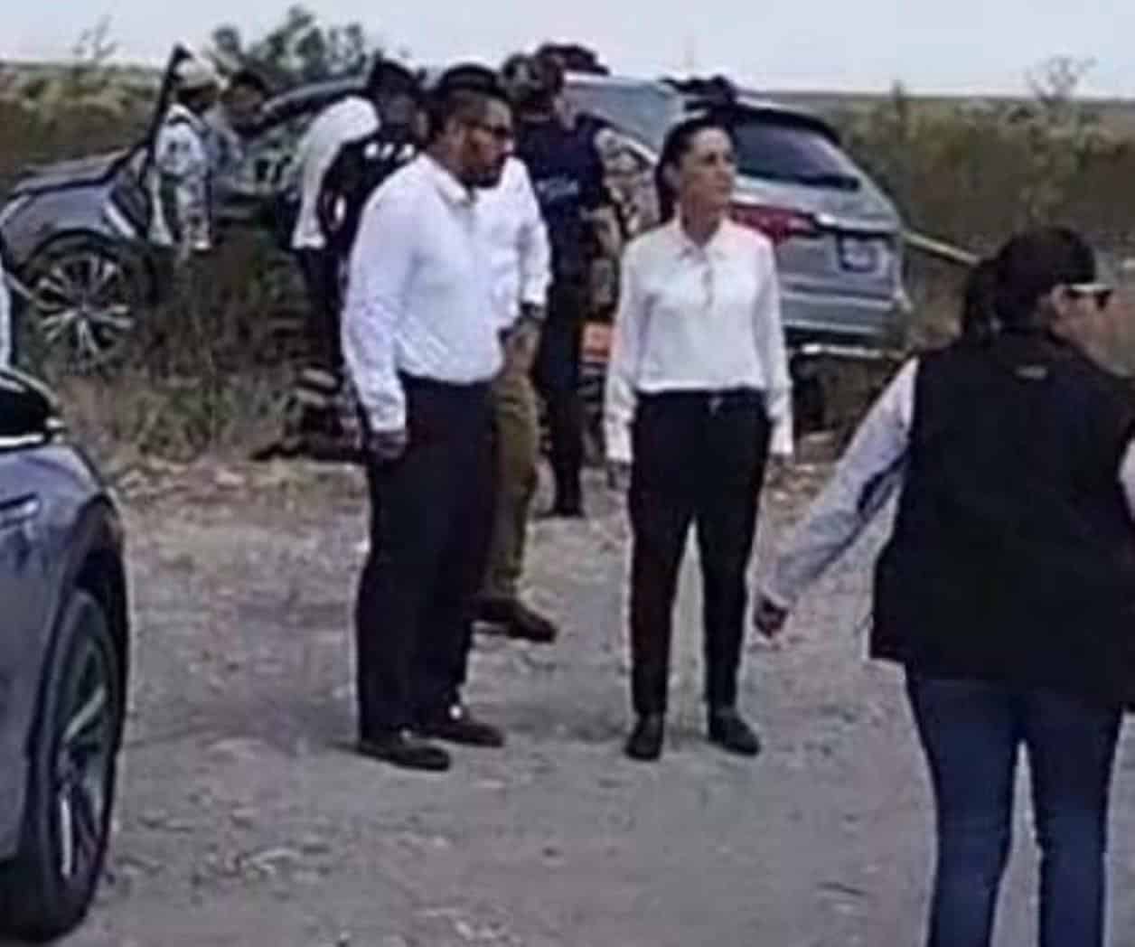 Choca vehículo de comitiva de Sheinbaum en Coahuila