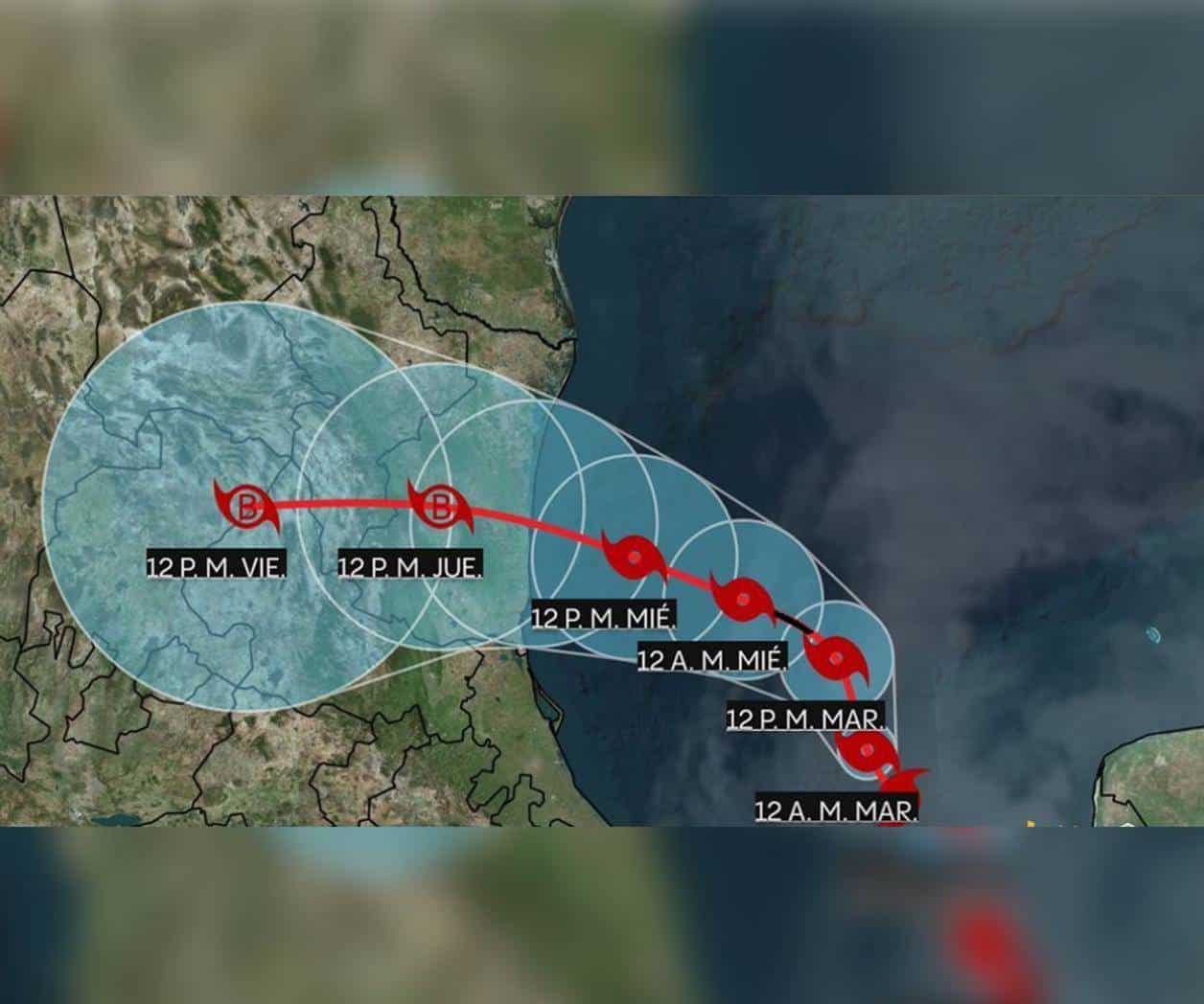 Inminente impacto de ciclón en Tamaulipas