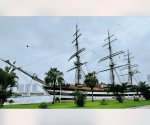 Llegada del buque italiano Amerigo Vespucci a Puerto Vallarta