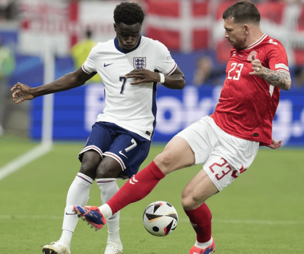 Inglaterra y Dinamarca igualan 1-1 en la Eurocopa 2024