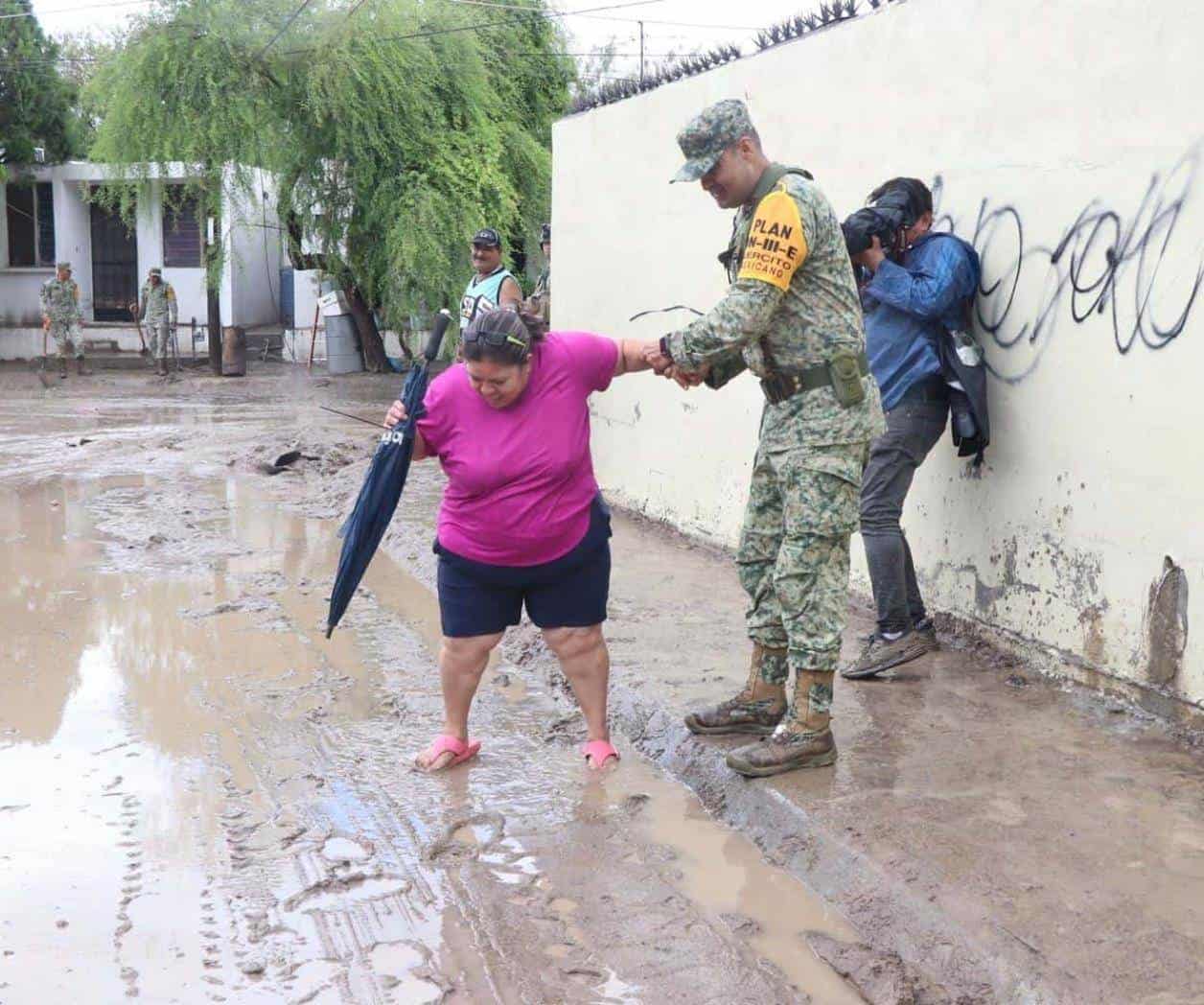 Apoyan Ejército y GN en seis estados por lluvias