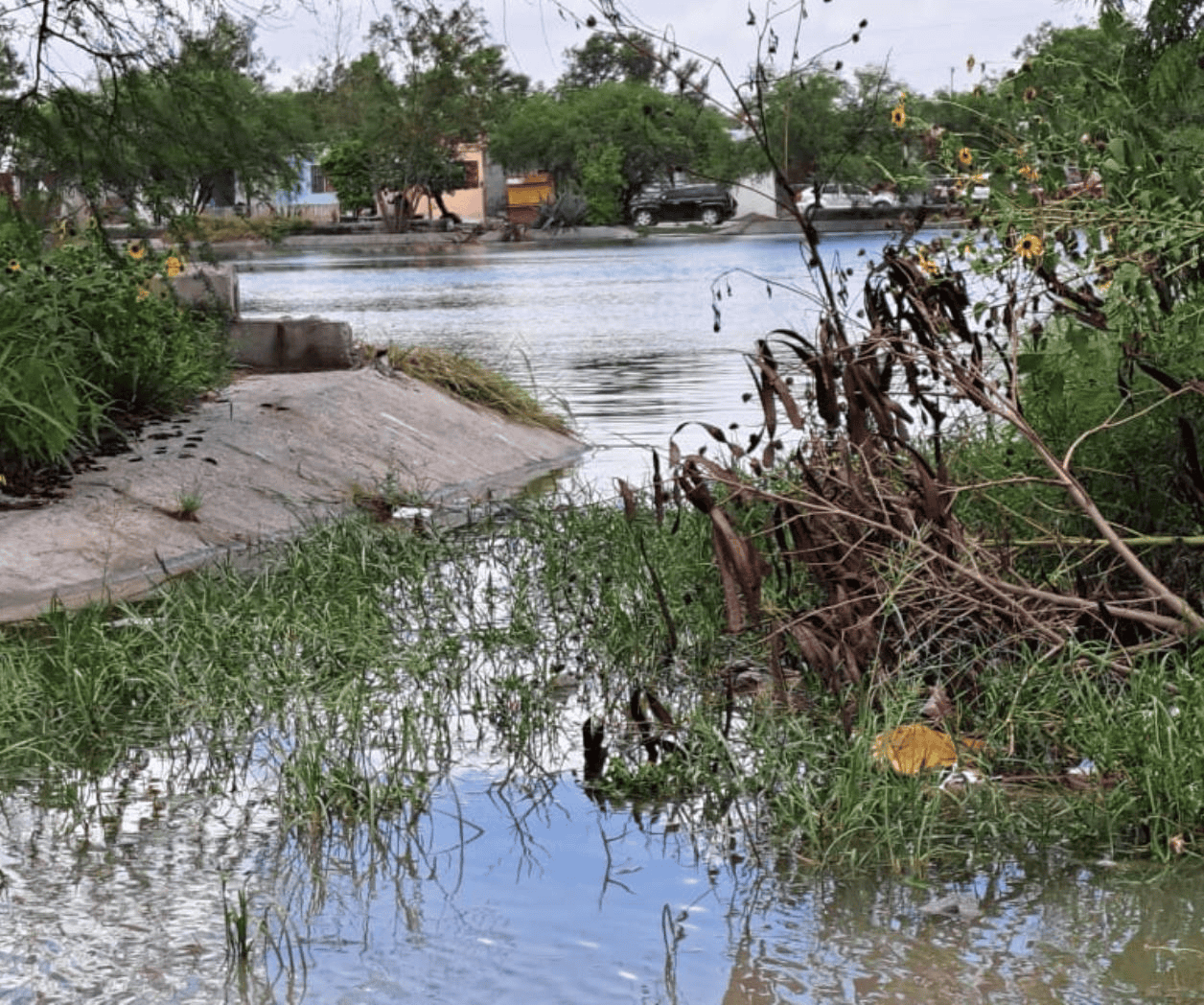 Calicheras desbordadas en Reynosa