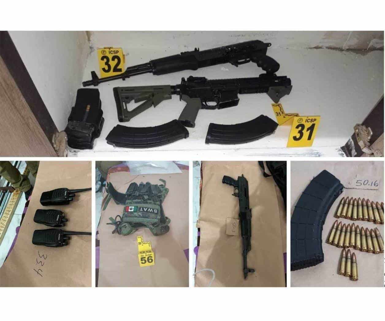 Decomisan armas y equipo táctico en San Pedro, NL Decomisan armas y equipo táctico en San Pedro, NL