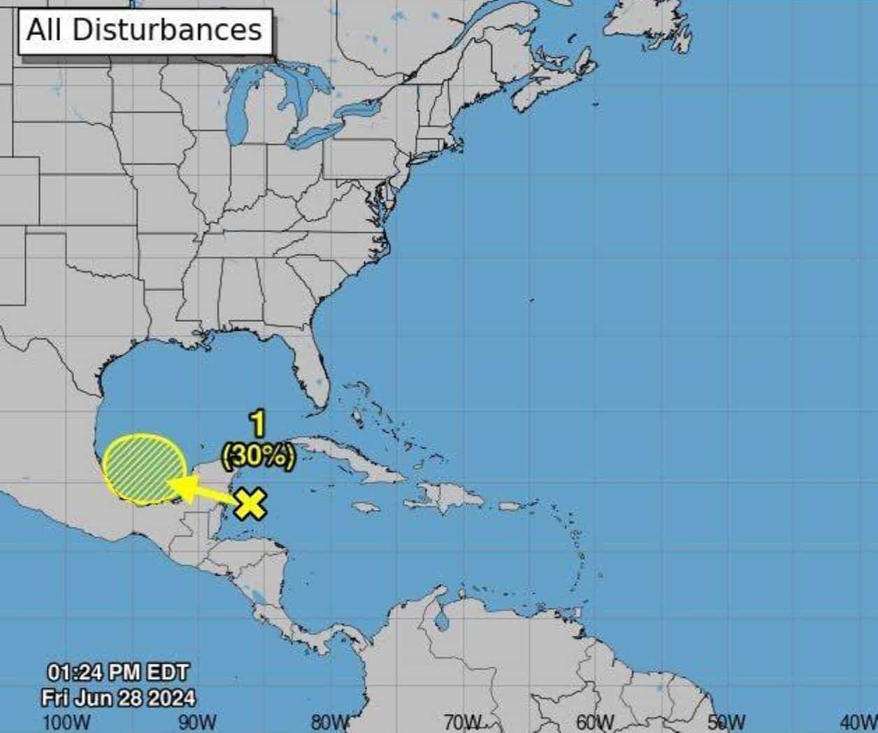 Disturbio Tropical 94L incrementará lluvias en Tamaulipas