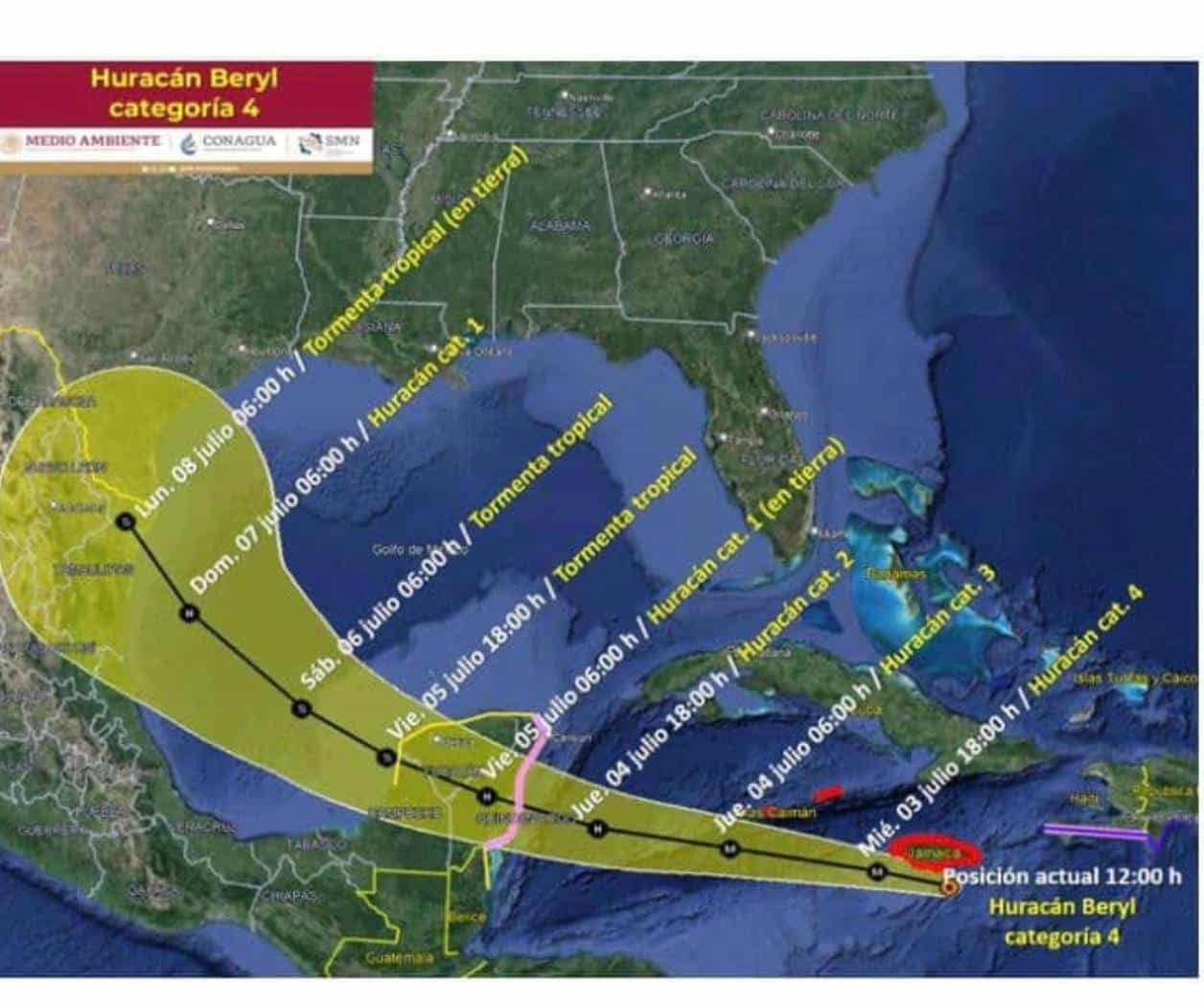 Vigilan en Matamoros la tormenta