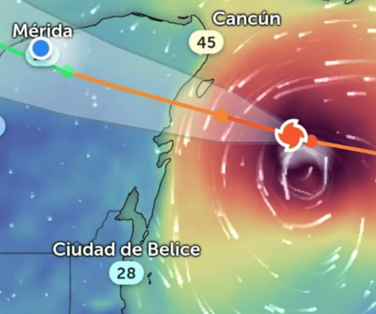 Huracán Beryl: reportan Alerta Roja en Yucatán