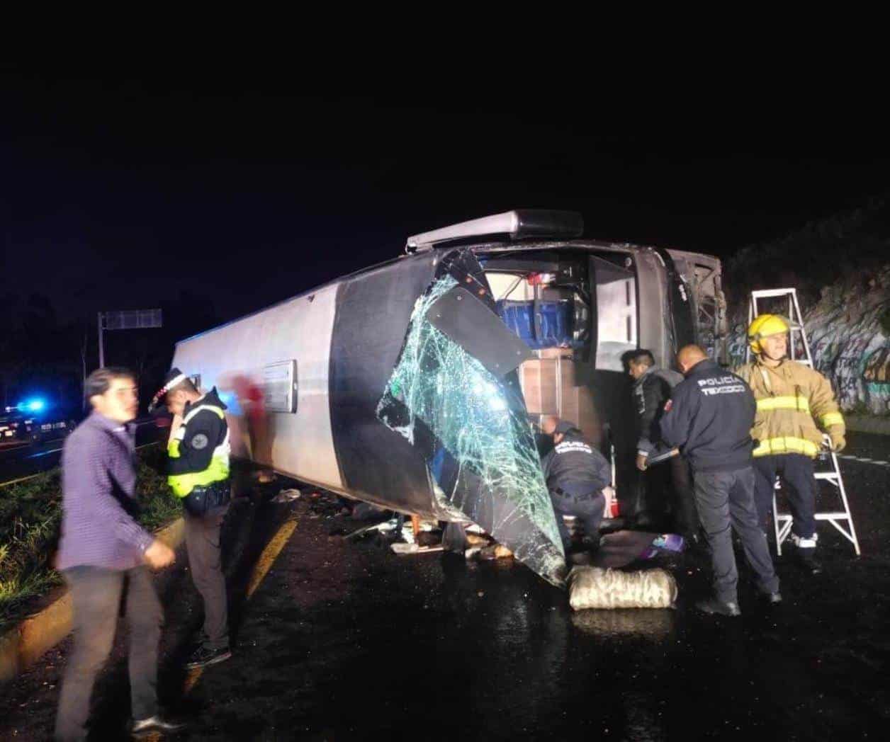 Trágico accidente en carretera Texcoco-Calpulalpan Trágico accidente en carretera Texcoco-Calpulalpan