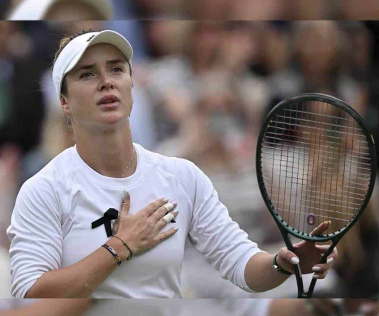 Tenista ucraniana llora en Wimbledon por los ataques rusos