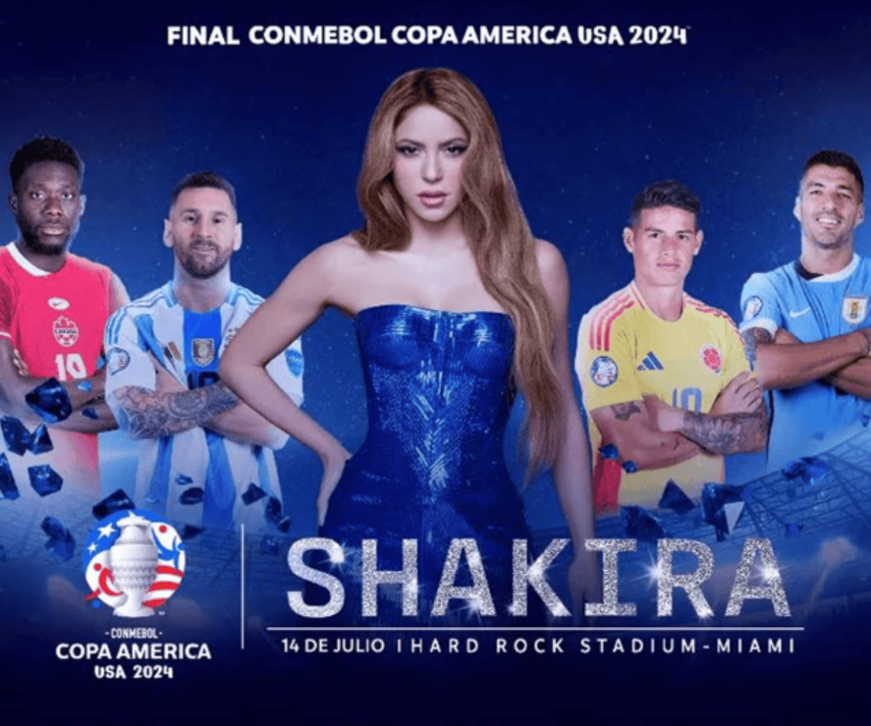 Shakira hará historia en la Final de la Copa América 2024
