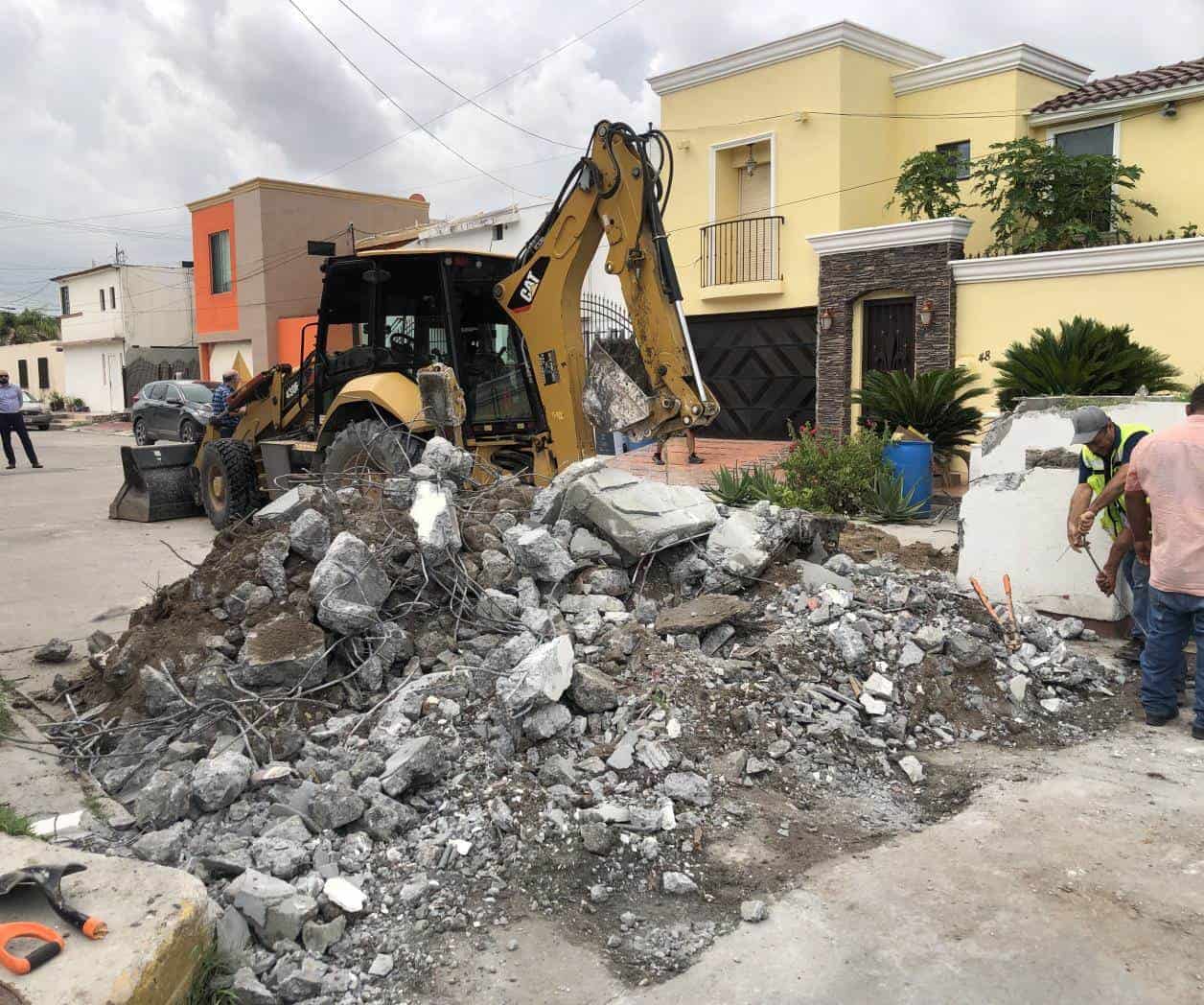 Liberan vialidad tras 20 años tapada en Matamoros