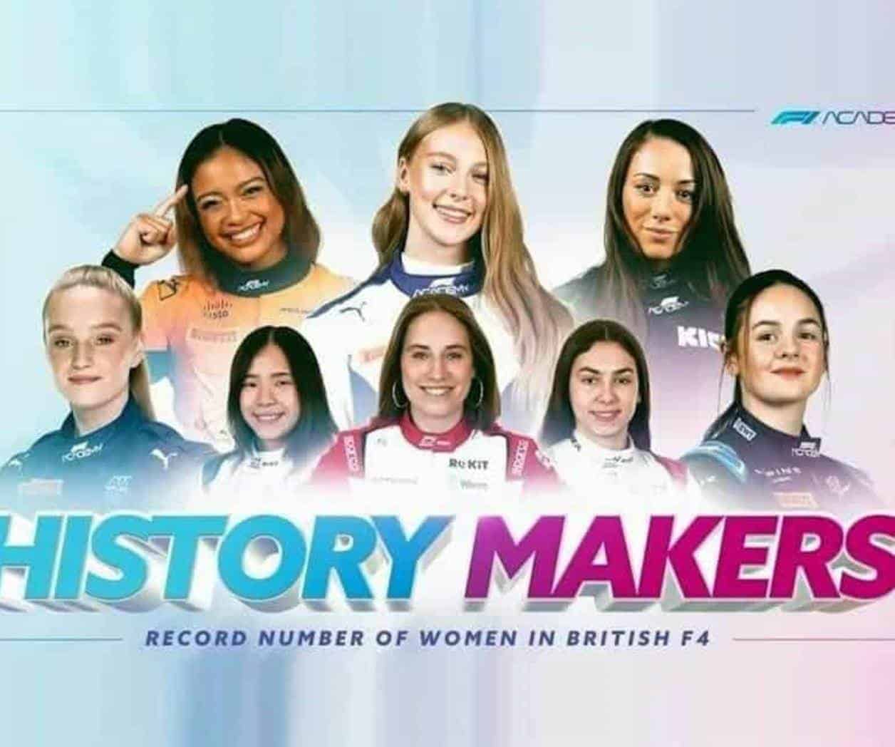 Por primera vez, 8 mujeres correrán en la F4 Británica