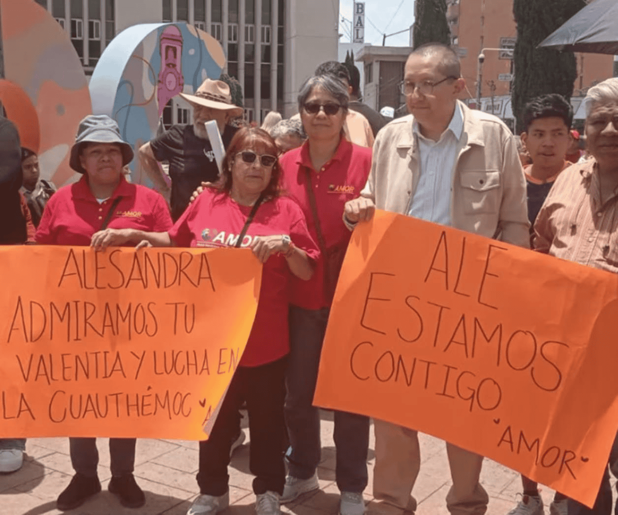 Vecinos de la alcaldía Cuauhtémoc protestan contra recuento de votos