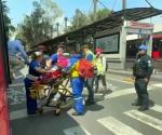 Deja frenón 12 lesionados en Metrobús