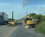 Inicia la demolición de parapeto en carretera Reynosa-San Fernando