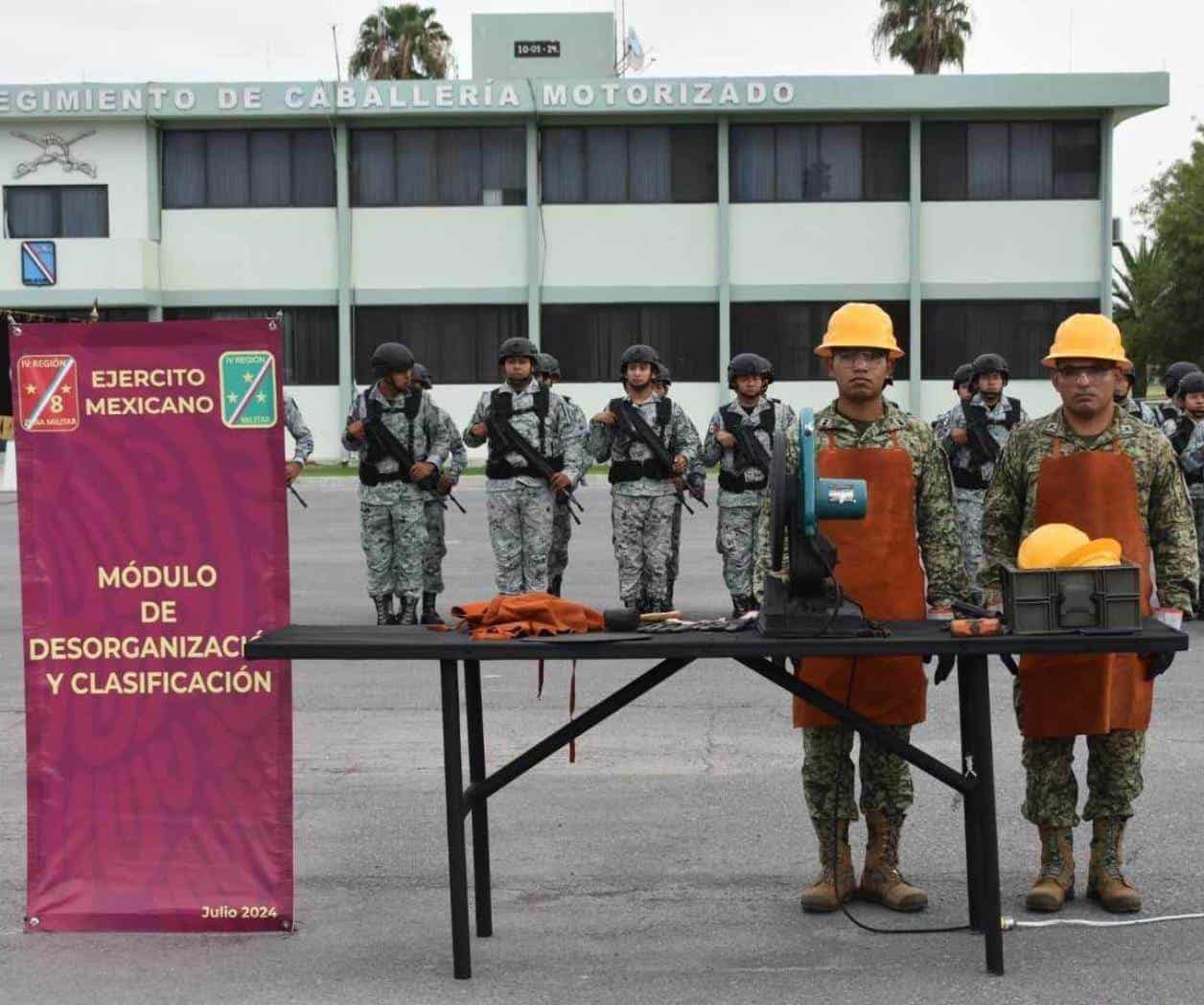 Destruyen armamento en Reynosa