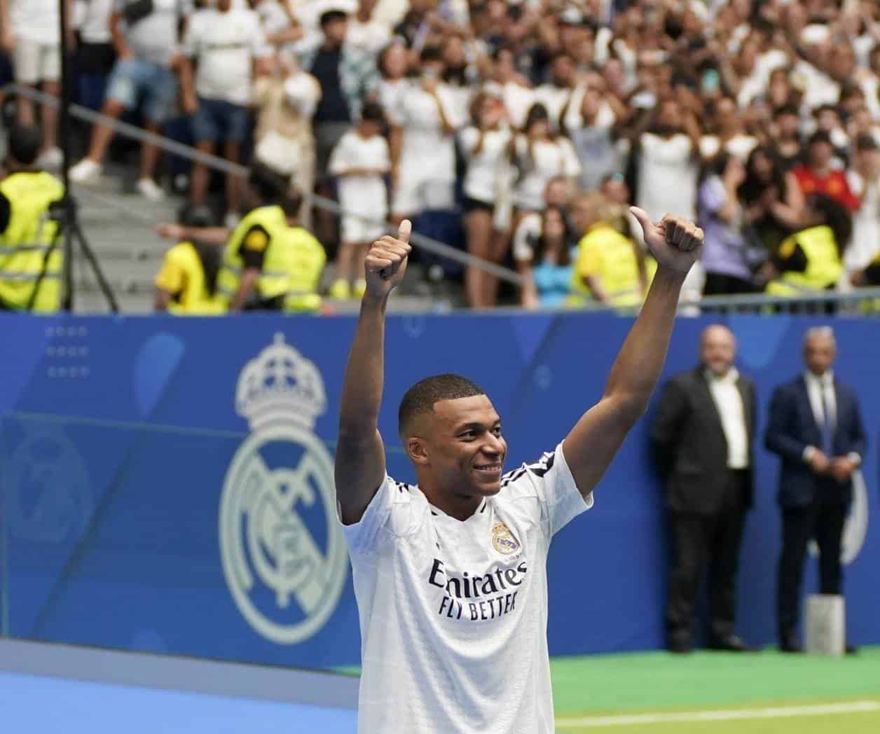 Presentación de Kylian Mbappé en el Real Madrid