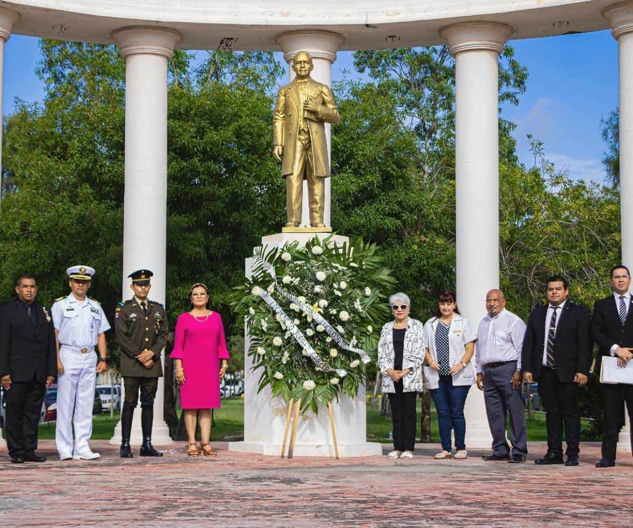 Conmemoran aniversario luctuoso de Benito Juarez