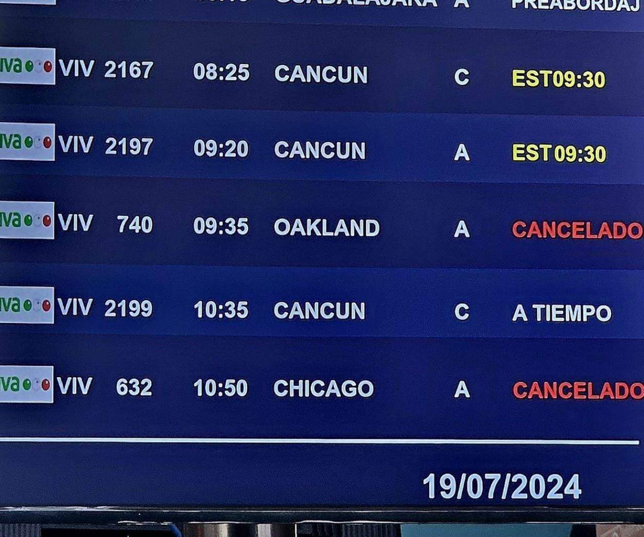 Aeropuerto de Monterrey cancela vuelos internacionales