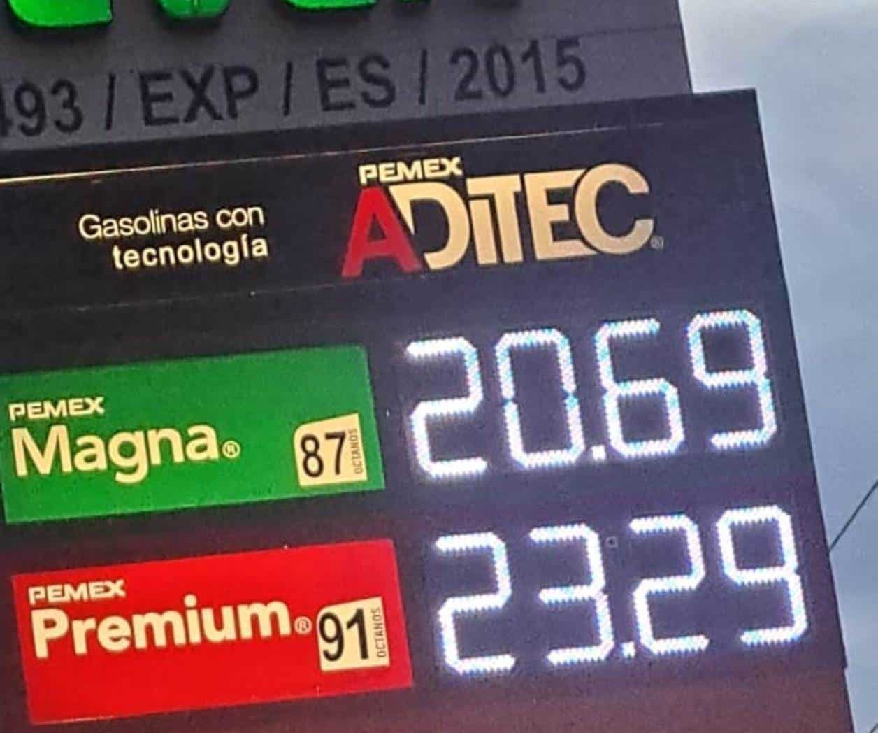 Va al alza la gasolina en expendios locales