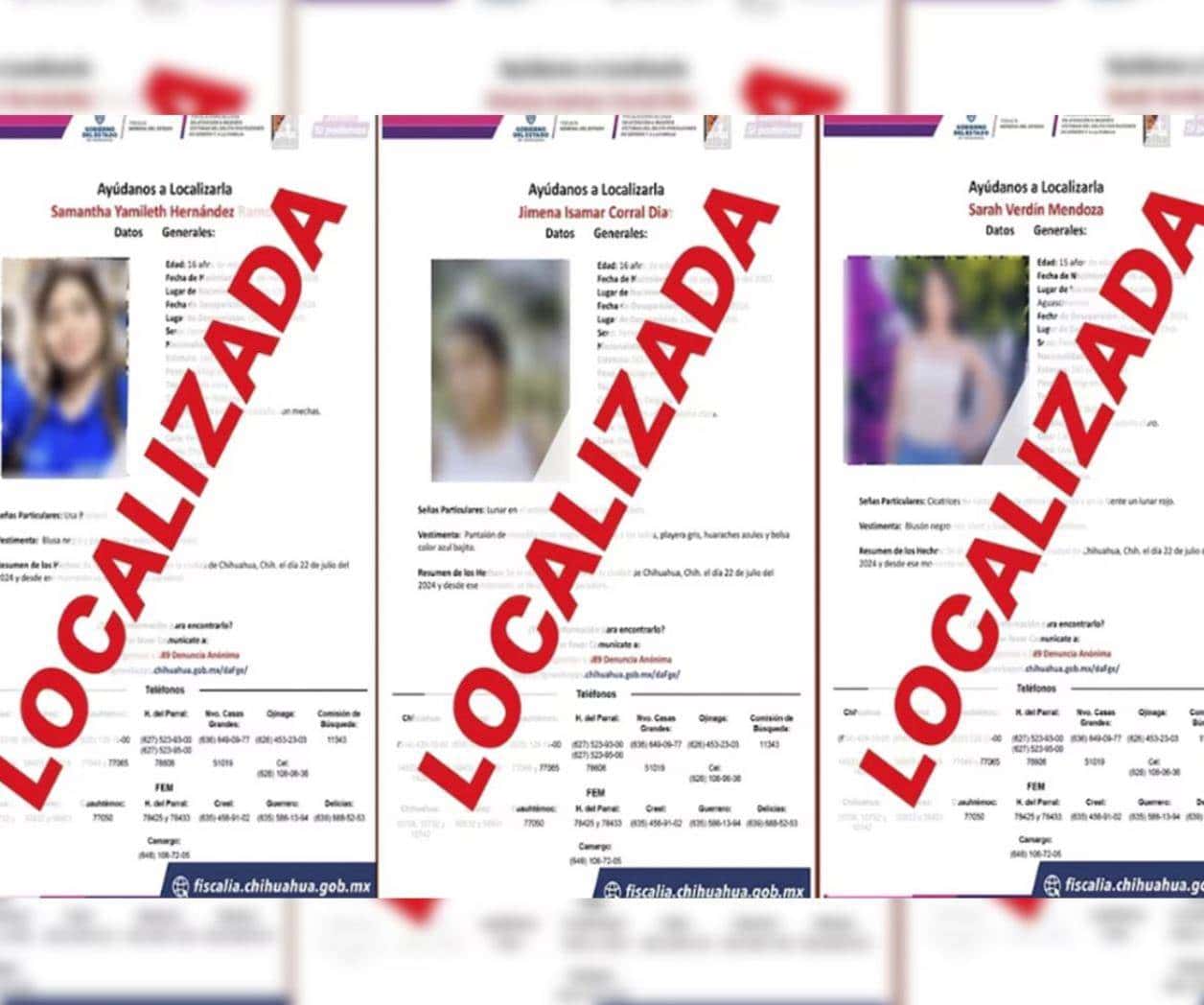 Localizan a las 3 jóvenes reportadas como desaparecidas en Chihuahua