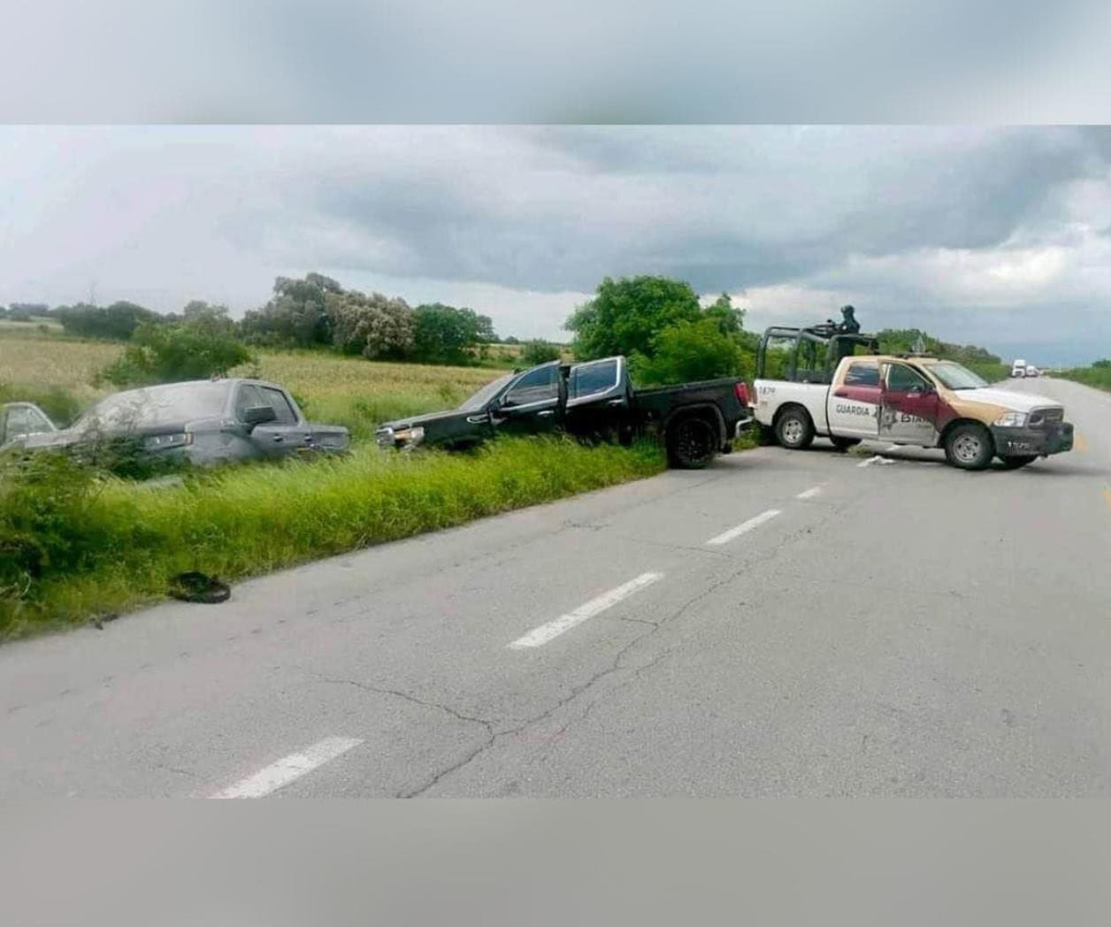 Emboscan a Guardia Estatal en la carretera Victoria - Matamoros