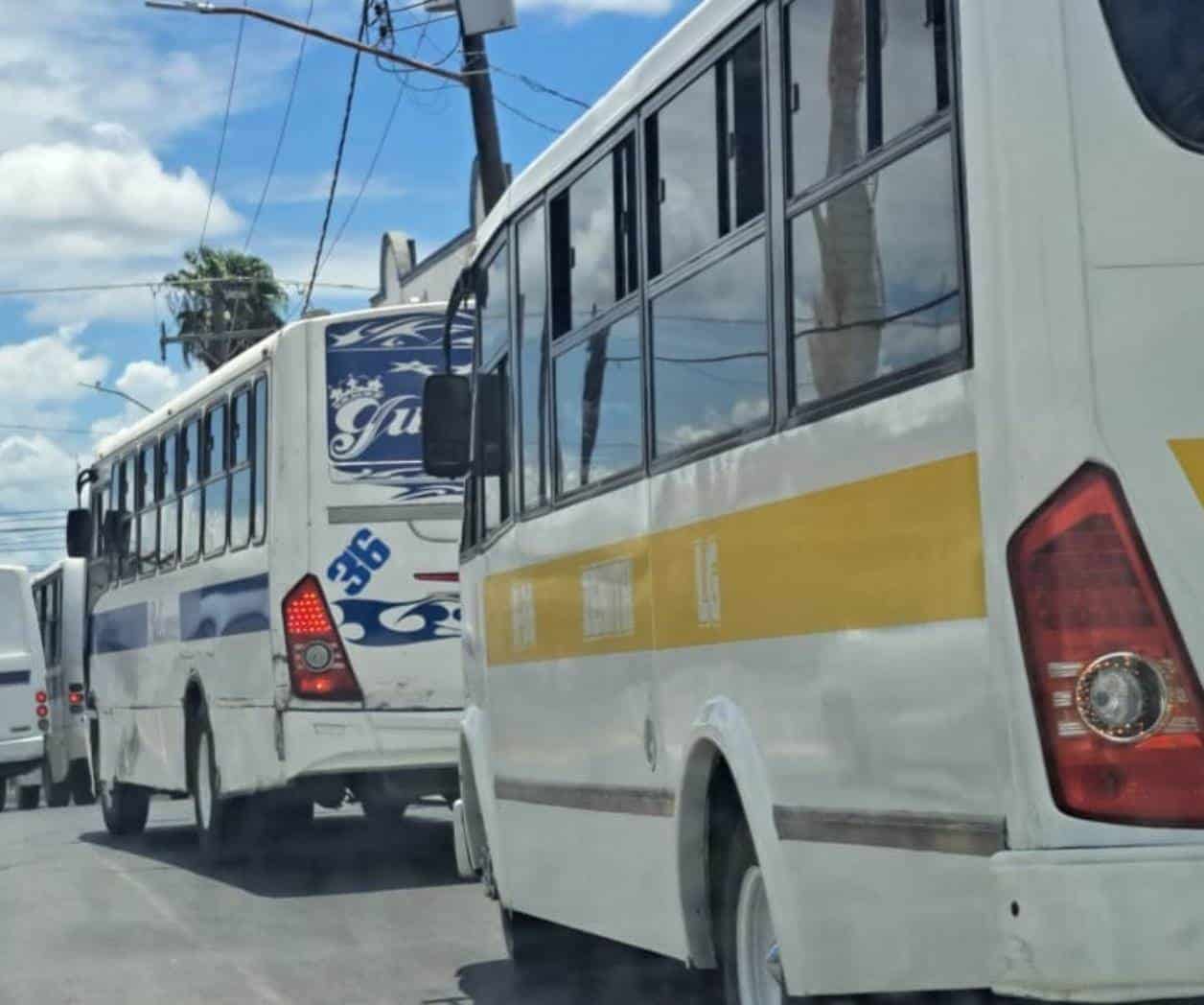 Baja demanda de transporte público en Reynosa