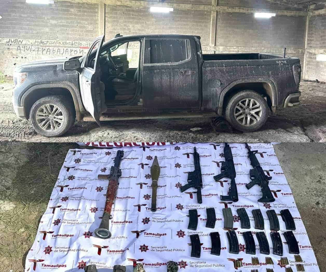 Guardia Estatal asegura armamento y vehículo robado en Valle Hermoso Guardia Estatal asegura armamento y vehículo robado en Valle Hermoso