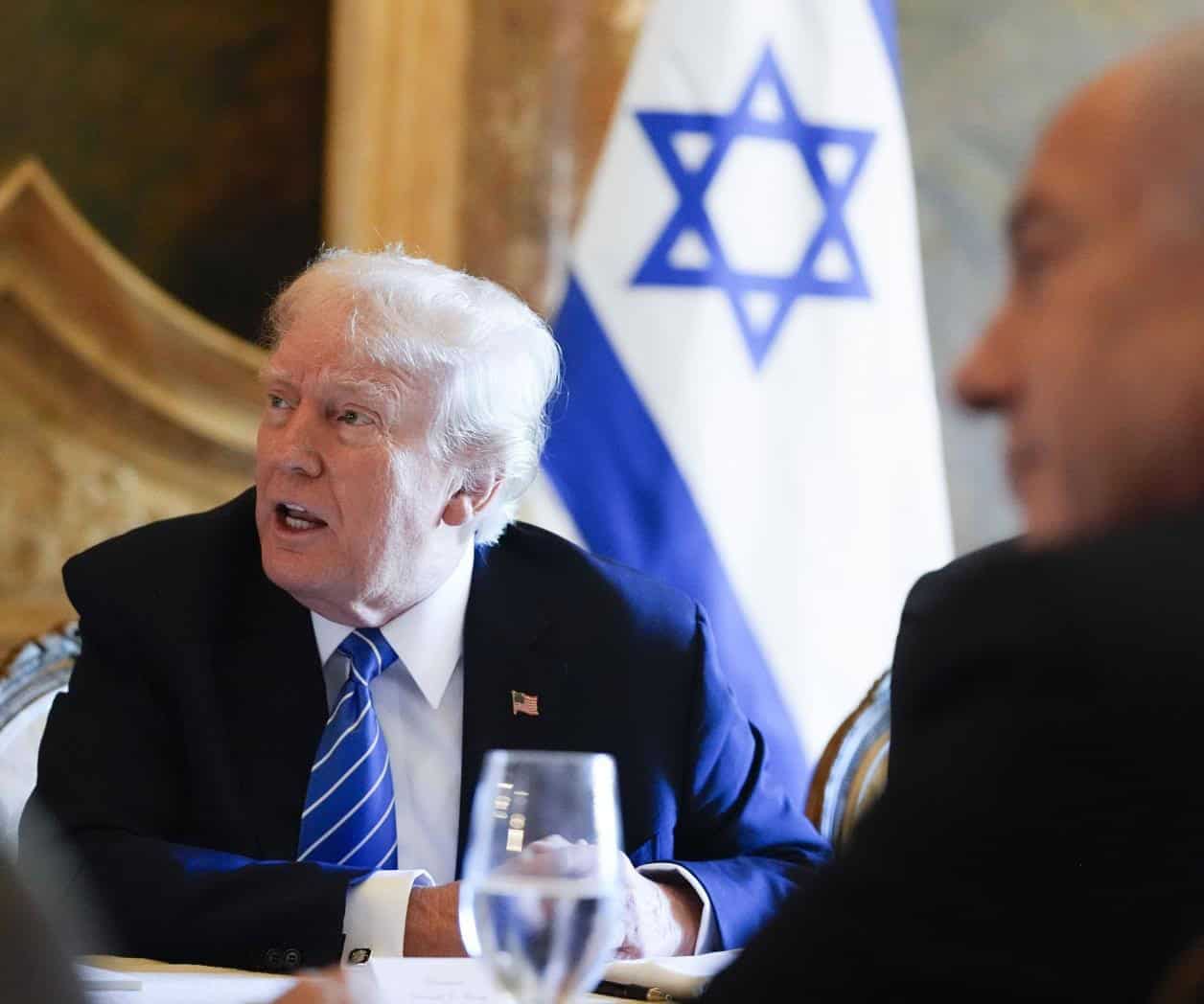 Un radiante Trump da la  bienvenida a Netanyahu