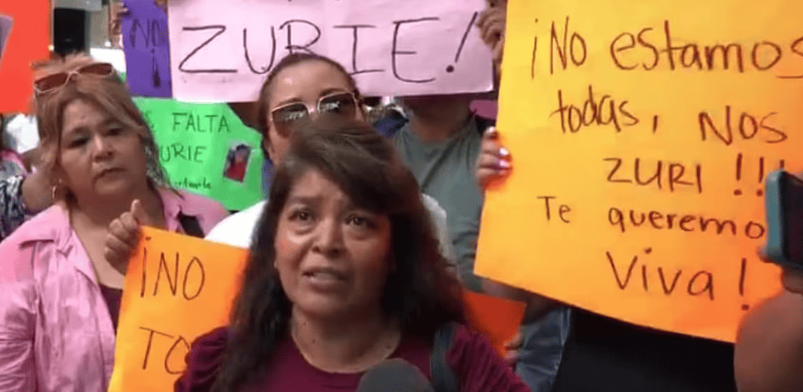 Protesta por la desaparición de Itzel Zurisaday