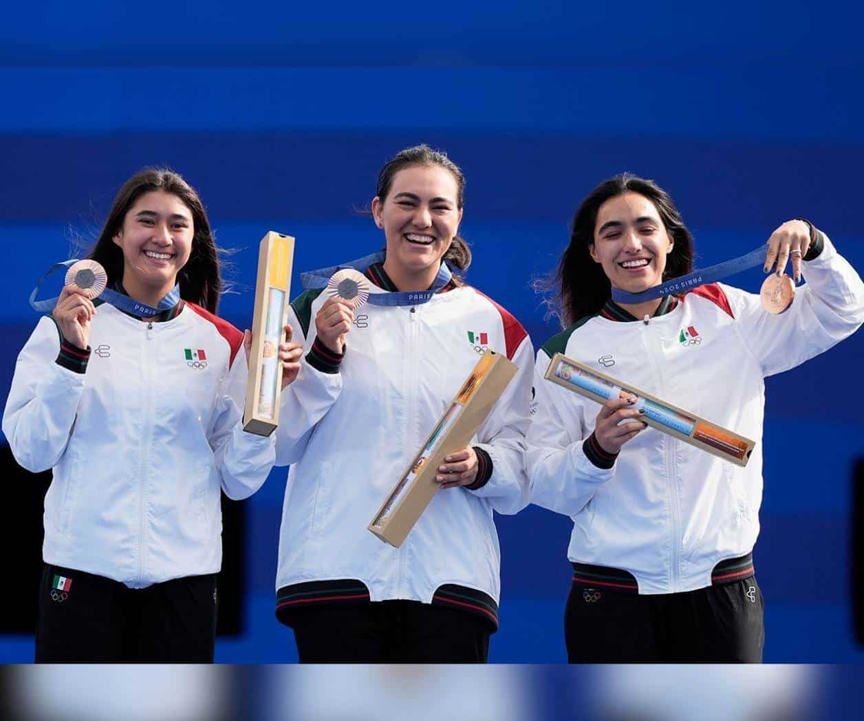 Equipo de tiro con arco femenino logra primera medalla para México en París 2024