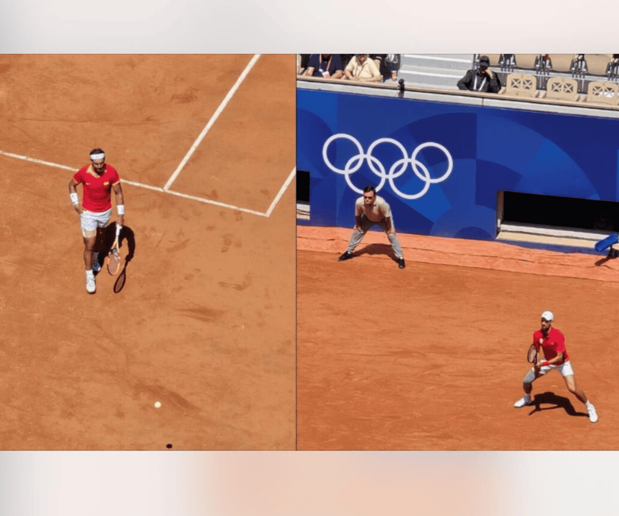 Emocionante partido de tenis: Rafael Nadal vs Novak Djokovic