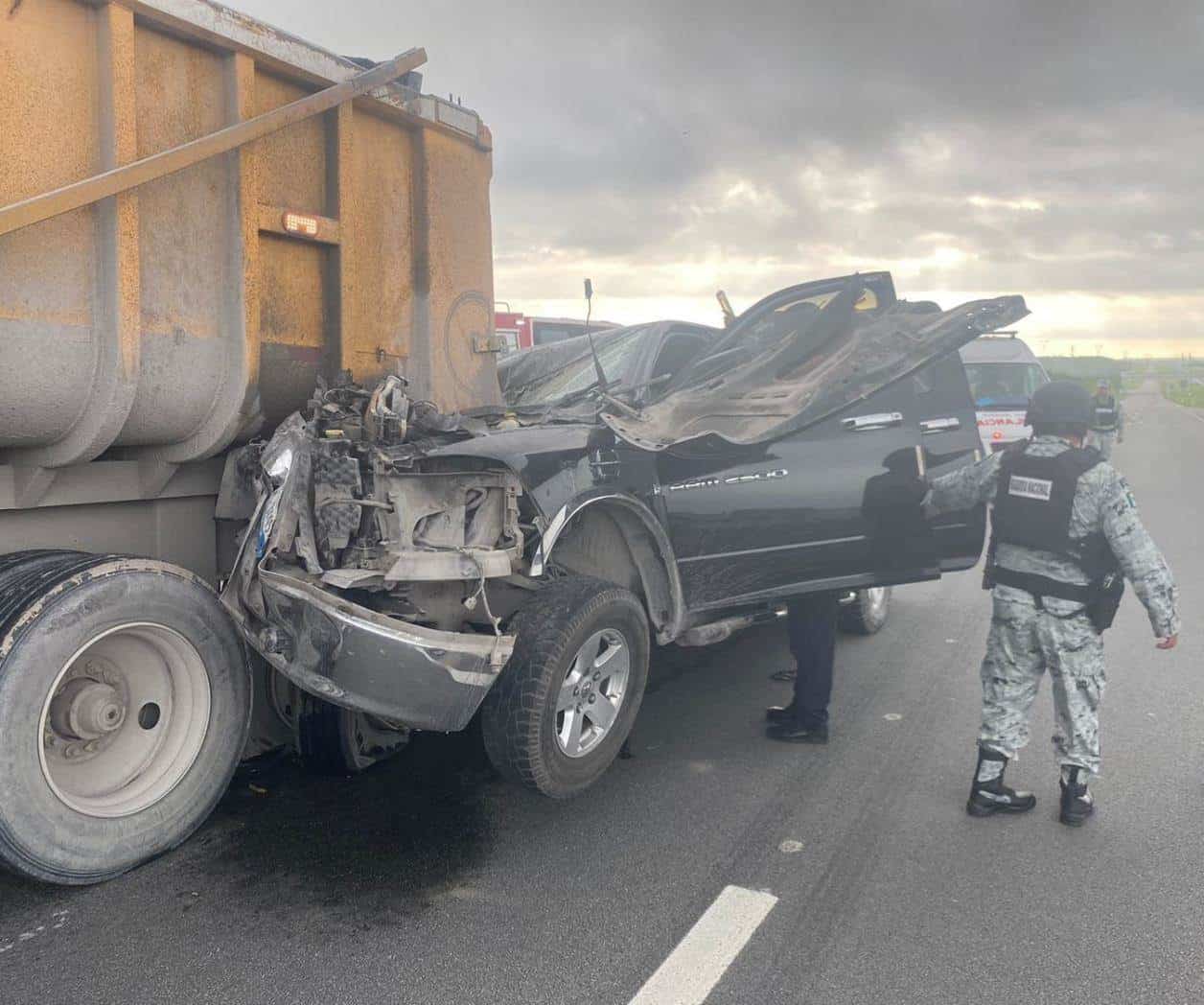 Joven herido en accidente de tránsito en Autopista a Reynosa