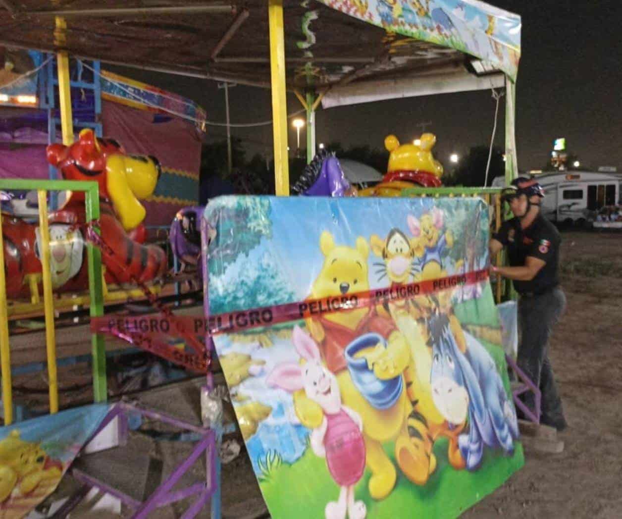Accidente en juego de feria de Apodaca deja 5 menores lesionados Accidente en juego de feria de Apodaca deja 5 menores lesionados