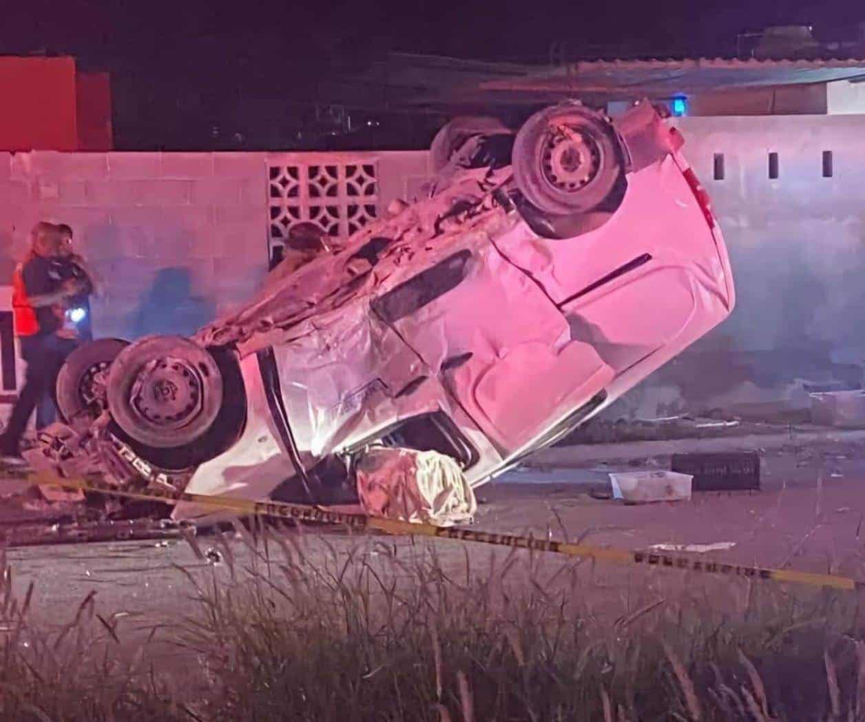 Choque múltiple deja un muerto en colonia San Valentín de Reynosa