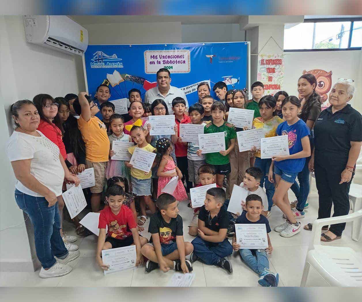 Finalizan niños campamento en Miguel Alemán