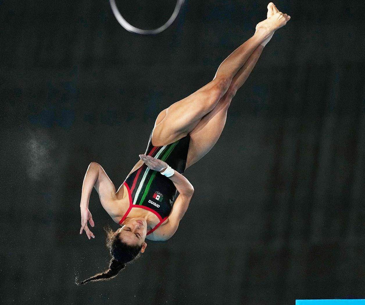 Clavadistas mexicanas en la final de plataforma 10 Metros