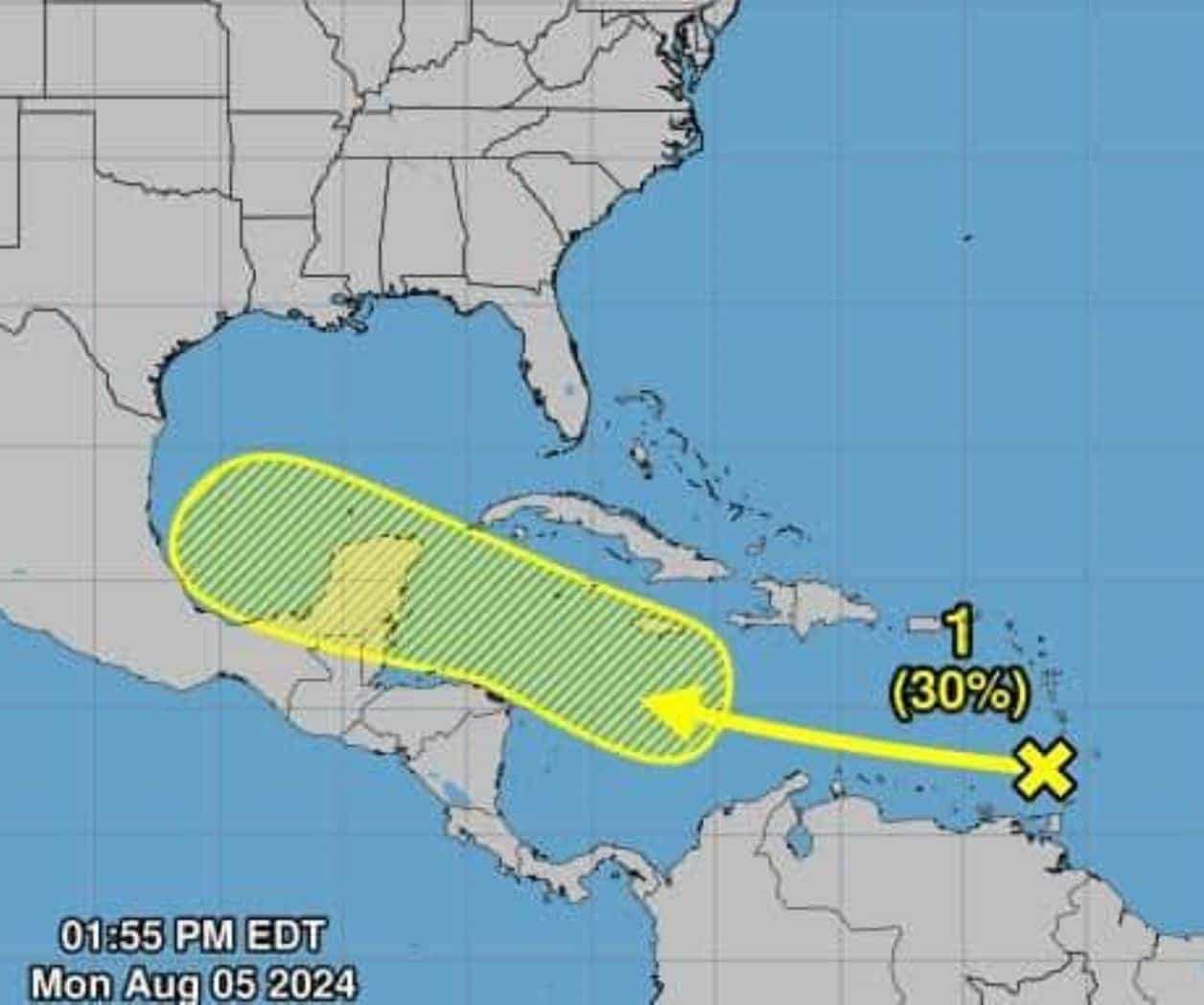 Protección Civil de Tamaulipas monitorea onda tropical en el Mar Caribe