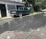 Afectan aguas negras a colonia Lázaro Cárdenas de Reynosa