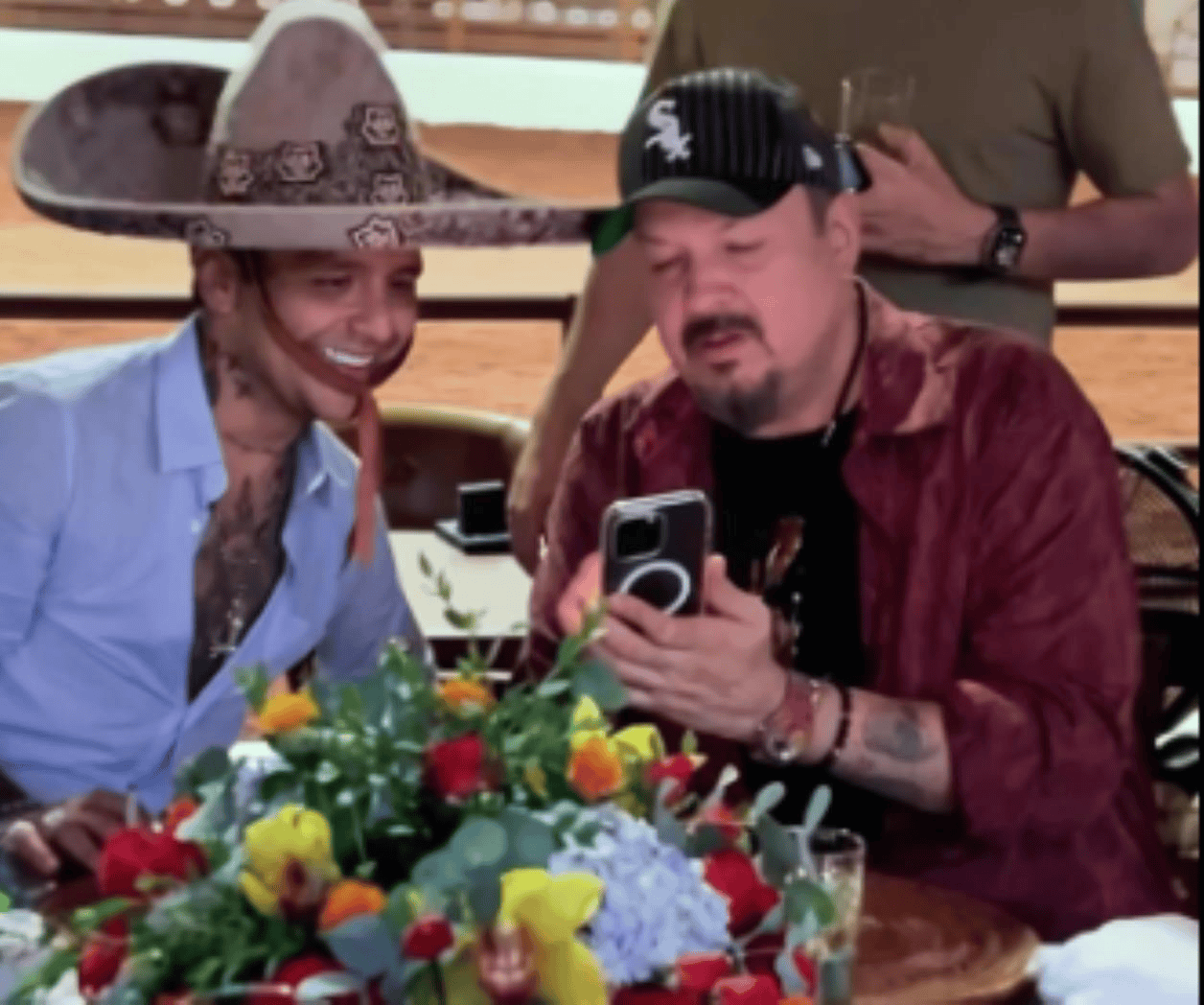 Momentos especiales entre Pepe Aguilar y Christian Nodal Momentos especiales entre Pepe Aguilar y Christian Nodal