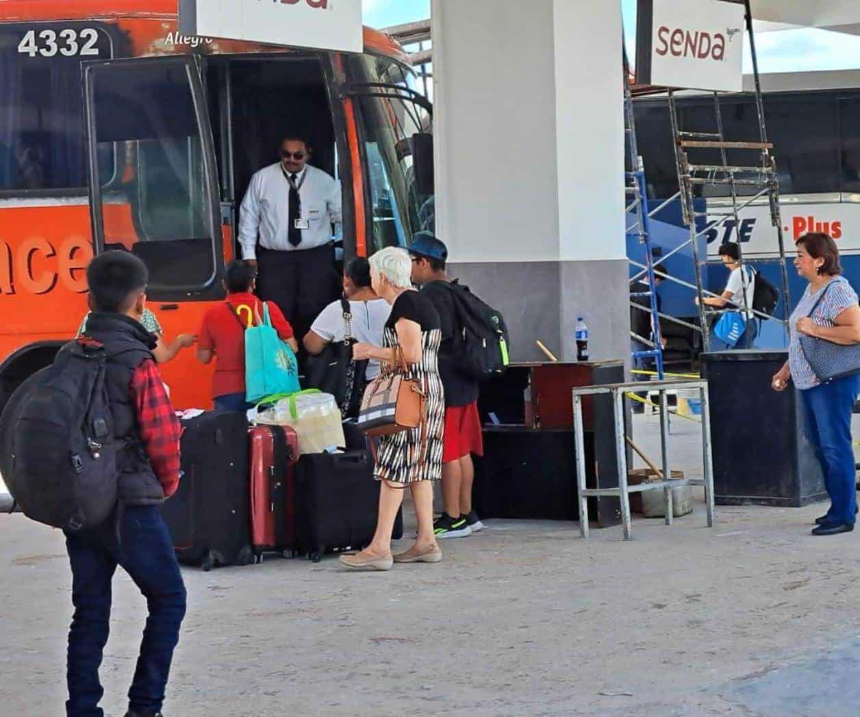 Gran movimiento en Central de Autobuses de Reynosa con retorno de vacacionistas