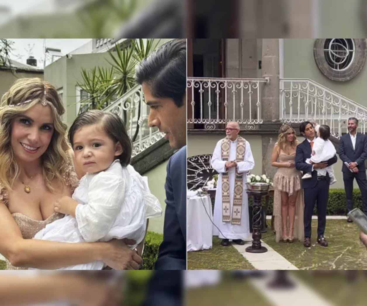 Así celebró Andrea Escalona el bautizo de su hijo Emilio